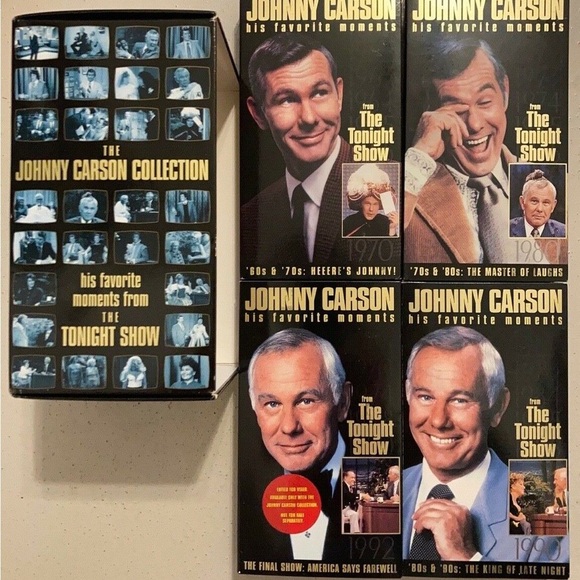 NIB Johnny Carson His Favorite Moments from The Tonight Show VHS tapes set of 4 - Picture 1 of 7